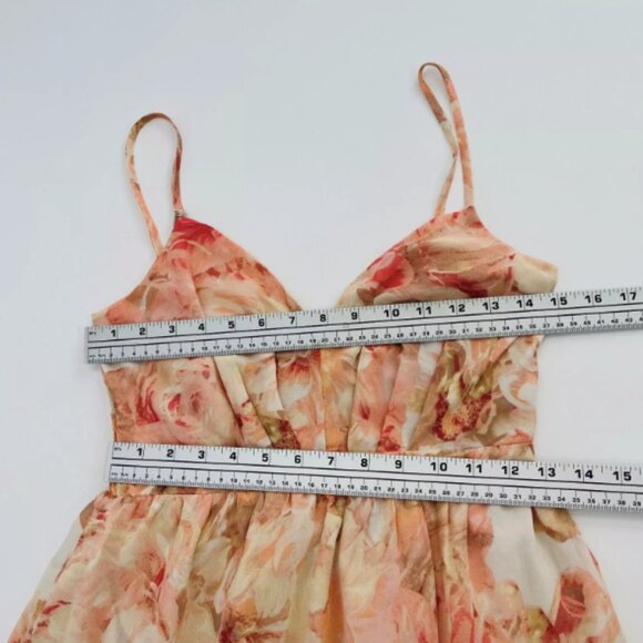 Lulus Make Me Blush Peach Floral Print Tiered Maxi Dress - Picture 8 of 12